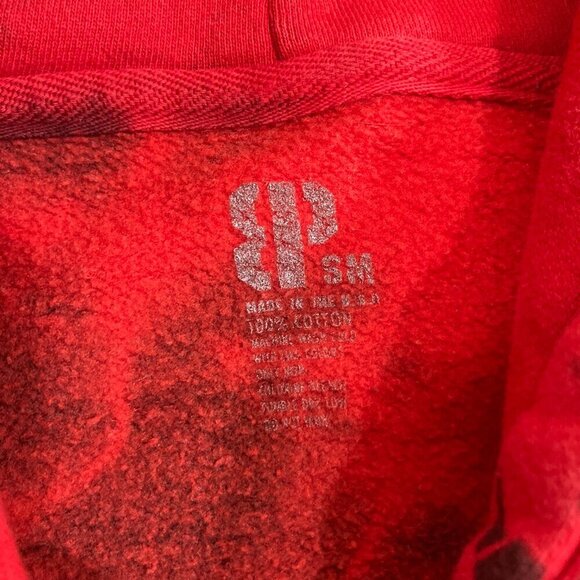 Brooklyn Projects Slipknot Tie Dye Hoodie Men's Small Red Pullover Made in USA - Picture 5 of 10